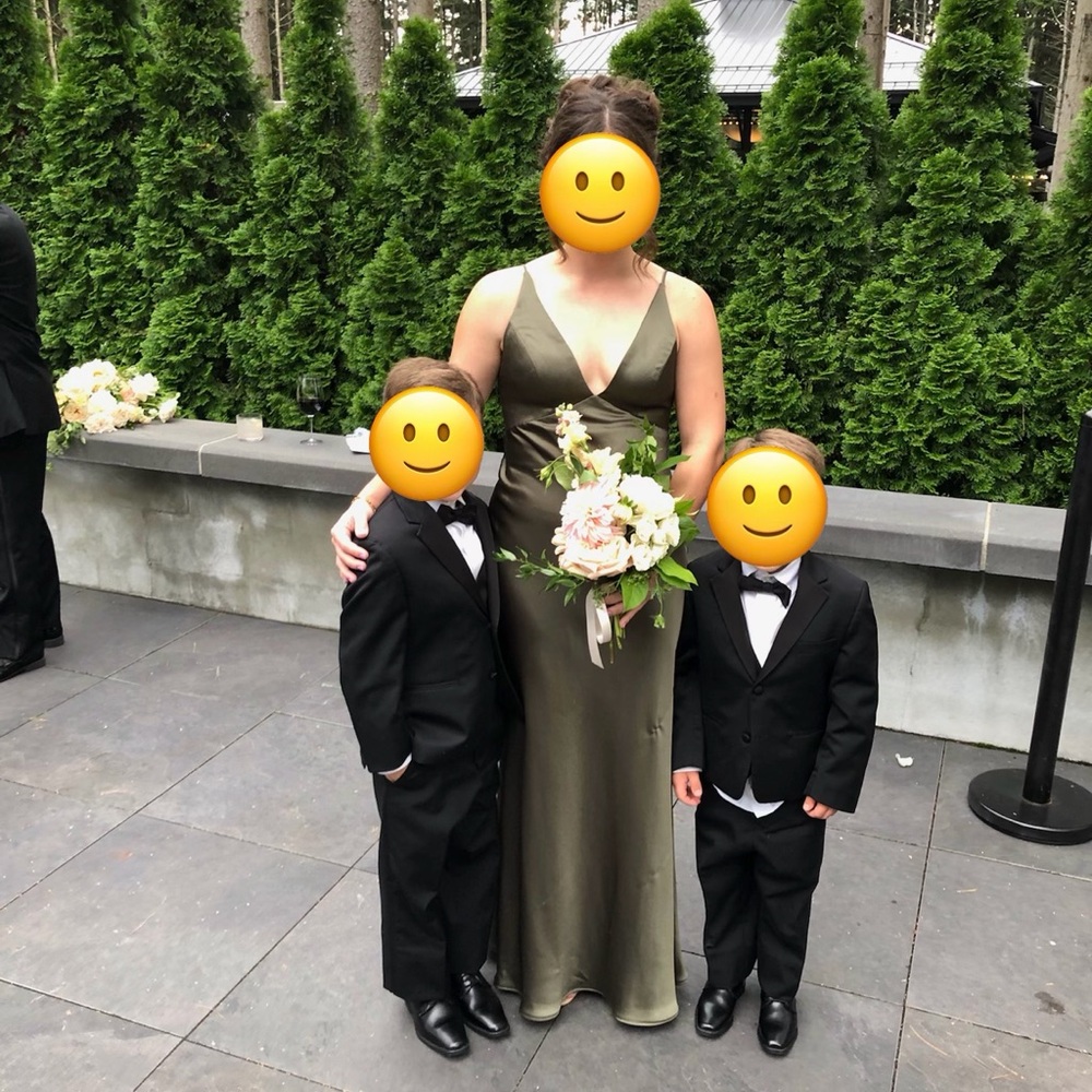 Jenny Yoo Eloise Bridesmaid Dress in Olive - Picture 5 of 12